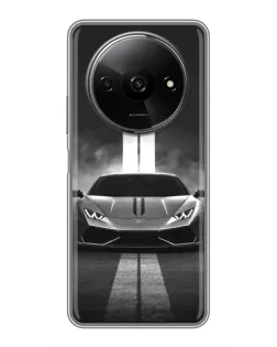 Чехол для Xiaomi Redmi A3x с картинкой «Lamborghini симметрия дорог»