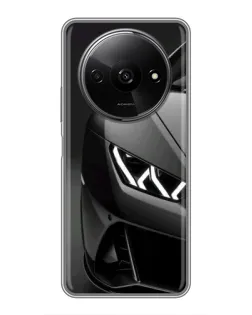 Чехол для Xiaomi Redmi A3x с картинкой «Lamborghini фары детализация»