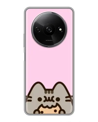 Чехол для Xiaomi Redmi A3x с картинкой «Pusheen и печенье» Чехол для Xiaomi Redmi A3x с картинкой «Pusheen и печенье»