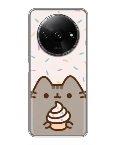Чехол для Xiaomi Redmi A3x с картинкой «Пушин с кексом» Чехол для Xiaomi Redmi A3x с картинкой «Пушин с кексом»