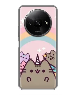 Чехол для Xiaomi Redmi A3x с картинкой «Единорог Pusheen»