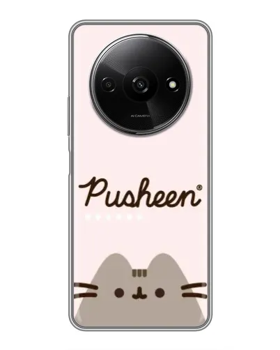 Чехол для Xiaomi Redmi A3x с картинкой «Pusheen логотип» Чехол для Xiaomi Redmi A3x с картинкой «Pusheen логотип»