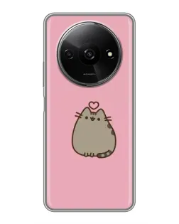 Чехол для Xiaomi Redmi A3x с картинкой «Pusheen сердце»
