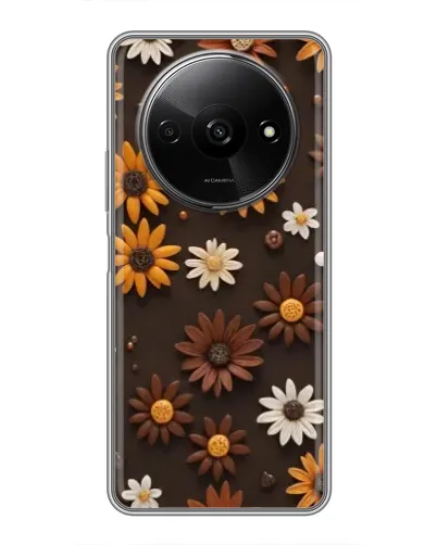 Чехол для Xiaomi Redmi A3x с картинкой «Узор из маленьких подсолнухов» Чехол для Xiaomi Redmi A3x с картинкой «Узор из маленьких подсолнухов»