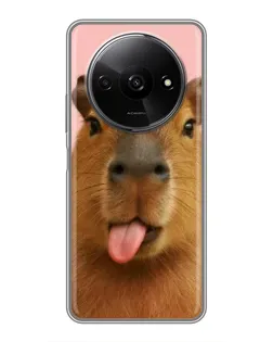 Чехол для Xiaomi Redmi A3x с картинкой «Капибара с языком» Чехол для Xiaomi Redmi A3x с картинкой «Капибара с языком»