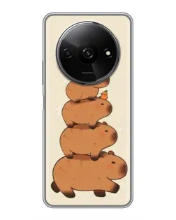 Чехол для Xiaomi Redmi A3x с картинкой «Башня из капибар» Чехол для Xiaomi Redmi A3x с картинкой «Башня из капибар»