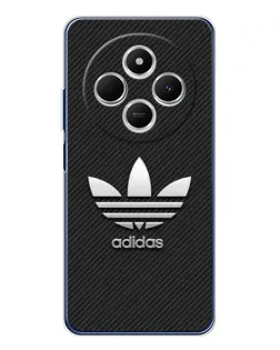 Чехол для Xiaomi Redmi A4 5G с картинкой «Adidas Карбоновая текстура»