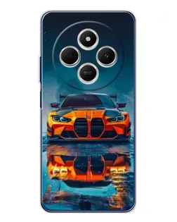 Чехол для Xiaomi Redmi A4 5G с картинкой «BMW — золотая эмблема»