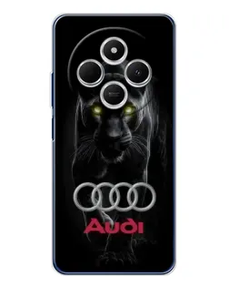 Чехол для Xiaomi Redmi A4 5G с картинкой «Пантера и Audi»