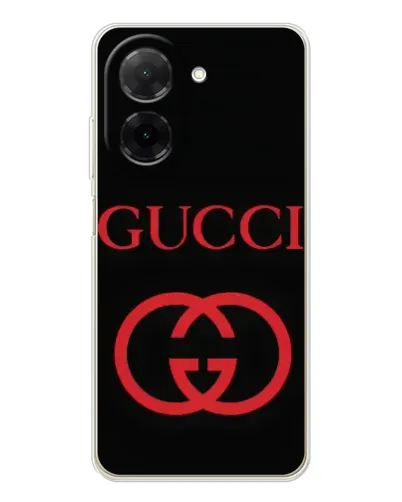 Чехол для Xiaomi Redmi A5 (EU) с картинкой «Gucci — красный логотип»