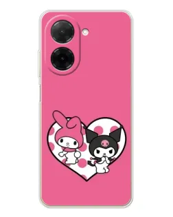 Чехол для Xiaomi Redmi A5 (EU) с картинкой «Kuromi и My Melody»
