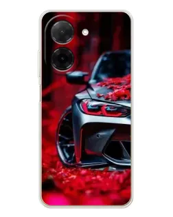 Чехол для Xiaomi Redmi A5 (EU) с картинкой «Спортивная BMW и цветы»