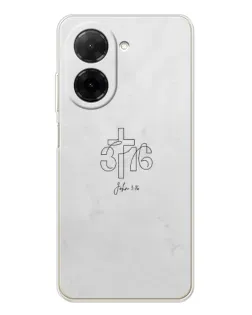 Чехол для Xiaomi Redmi A5 (EU) с картинкой «Иоанна 3:16 Крест»