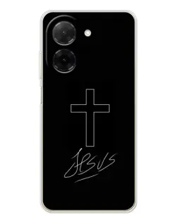 Чехол для Xiaomi Redmi A5 (EU) с картинкой «Графический крест Jesus»