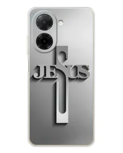 Чехол для Xiaomi Redmi A5 (EU) с картинкой «Металлический крест Jesus»