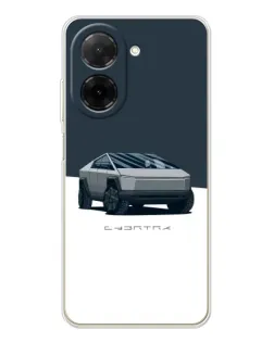 Чехол для Xiaomi Redmi A5 (EU) с картинкой «Серебристый Cybertruck Tesla»