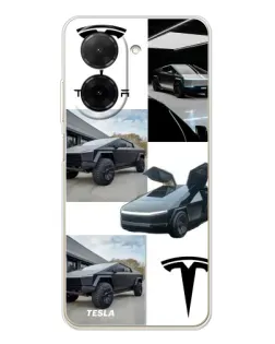 Чехол для Xiaomi Redmi A5 (EU) с картинкой «Коллаж Cybertruck Tesla»