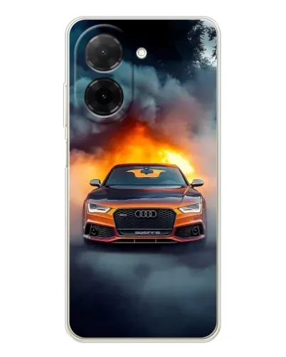 Чехол для Xiaomi Redmi A5 (EU) с картинкой «Audi в огненном дыму»