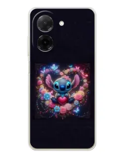 Чехол для Xiaomi Redmi A5 (EU) с картинкой «Stitch в цветах»