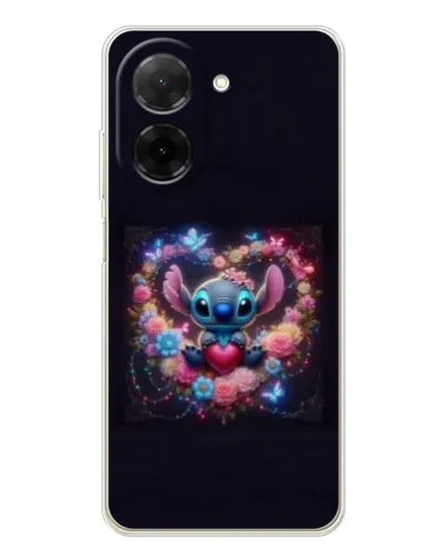 Чехол для Xiaomi Redmi A5 (EU) с картинкой «Stitch в цветах»