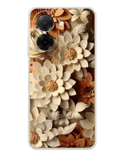 Чехол для Xiaomi Redmi A5 (EU) с картинкой «Бежевый флористический декор»