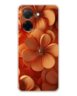 Чехол для Xiaomi Redmi A5 (EU) с картинкой «Оранжевый макро цветок»