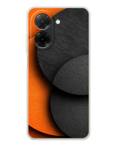 Чехол для Xiaomi Redmi A5 (EU) с картинкой «Геометрия оранжевых кругов»