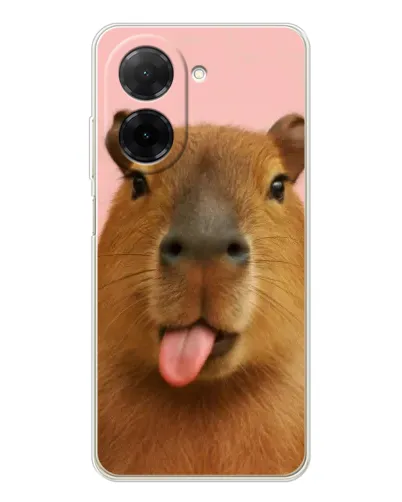 Чехол для Xiaomi Redmi A5 (EU) с картинкой «Капибара с языком»