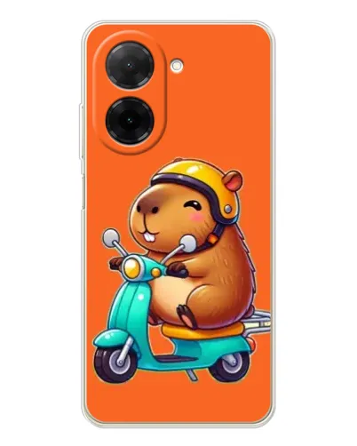 Чехол для Xiaomi Redmi A5 (EU) с картинкой «Капибара на скутере»