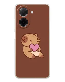 Чехол для Xiaomi Redmi A5 (EU) с картинкой «Капибара с сердцем»