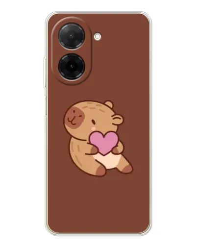 Чехол для Xiaomi Redmi A5 (EU) с картинкой «Капибара с сердцем»