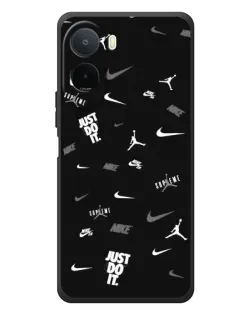 Чехол для Xiaomi Redmi A7 Pro с картинкой «Nike Black Pattern»