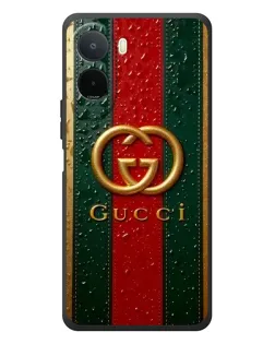 Чехол для Xiaomi Redmi A7 Pro с картинкой «Gucci — фирменная полоса и золото»