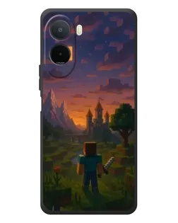 Чехол для Xiaomi Redmi A7 Pro с картинкой «Стив у башни»