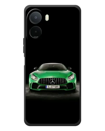 Чехол для Xiaomi Redmi A7 Pro с картинкой «Mercedes — неоновый лого»