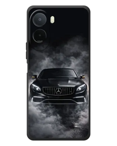 Чехол для Xiaomi Redmi A7 Pro с картинкой «Mercedes в дыму»