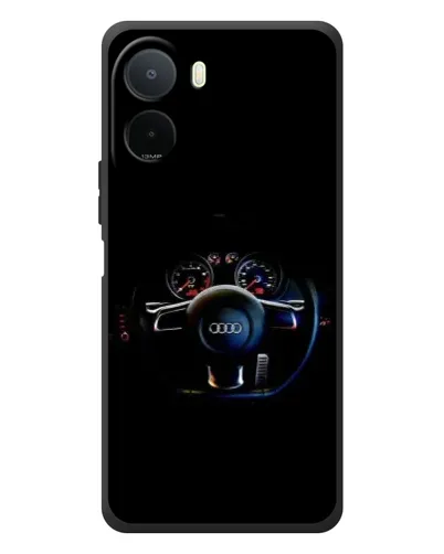 Чехол для Xiaomi Redmi A7 Pro с картинкой «Салон Audi — руль»