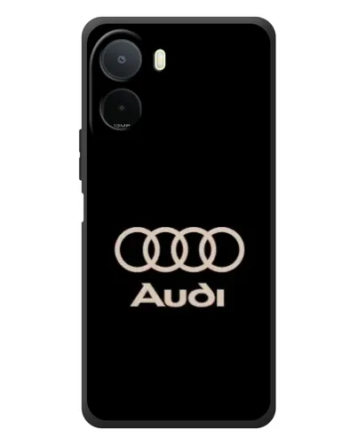 Чехол для Xiaomi Redmi A7 Pro с картинкой «Audi — золотой логотип»