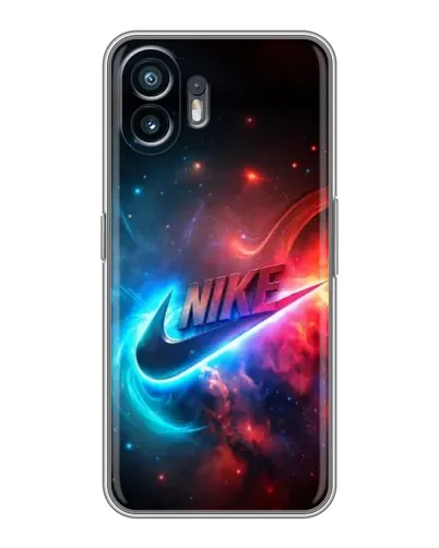 Чехол для Xiaomi Redmi A7 с картинкой «Огненный логотип Nike»