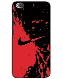 Чехол для Xiaomi Redmi Go с картинкой «Красные брызги Nike»