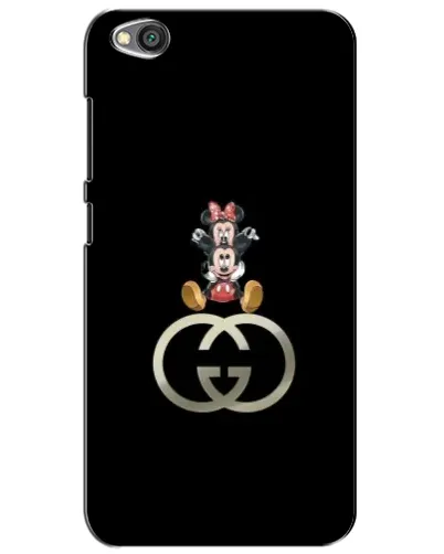 Чехол для Xiaomi Redmi Go с картинкой «Минни Маус на лого»