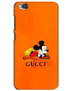 Чехол для Xiaomi Redmi Go с картинкой «Микки Маус Gucci — оранж»