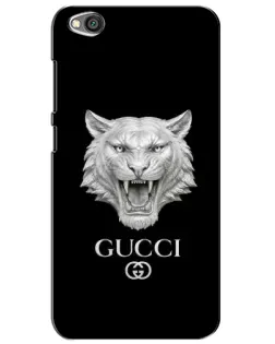 Чехол для Xiaomi Redmi Go с картинкой «Gucci — серебряный лев»