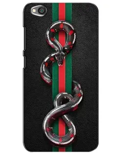 Чехол для Xiaomi Redmi Go с картинкой «Gucci — змея на полосе»