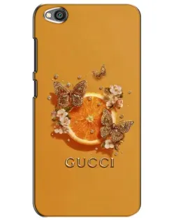 Чехол для Xiaomi Redmi Go с картинкой «Gucci — золотые бабочки»