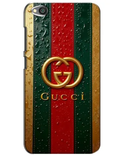 Чехол для Xiaomi Redmi Go с картинкой «Gucci — фирменная полоса и золото» Чехол для Xiaomi Redmi Go с картинкой «Gucci — фирменная полоса и золото»