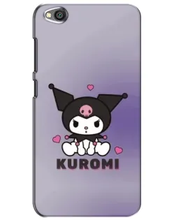 Чехол для Xiaomi Redmi Go с картинкой «Kuromi — фиолетовый арт»