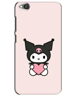 Чехол для Xiaomi Redmi Go с картинкой «Kuromi и сердце»