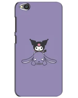Чехол для Xiaomi Redmi Go с картинкой «Kuromi на лиловом фоне»
