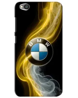 Чехол для Xiaomi Redmi Go с картинкой «Золотистый дым BMW»